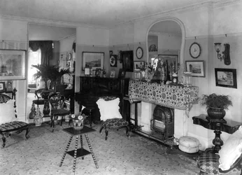 Sala de estar eduardiana, 1909