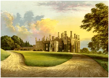 Casa Eggesford, Devon, hogar del Conde de Portsmouth, c1880