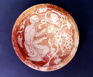 Cuenco cerámico egipcio, siglo XI