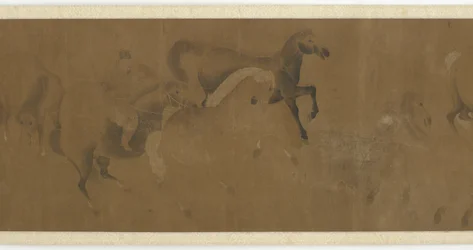 Ocho Corceles y un Mozo, dinastía Ming o Qing, siglo XVII