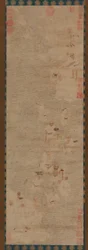Dieciocho Luohans Cruzando un Río, dinastía Ming, siglos XVI-XVII