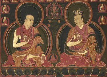 Octavo Karmapa, Mikyo Dorje (1507-1554) y su maestro el Primer Sangye Nyenpa
