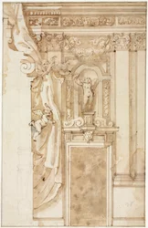 Elevación para Decoración de Pared, c. 1550