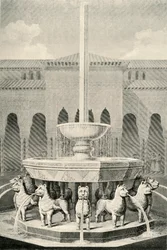 Elevación de la Fuente de los Leones, siglo XIX, 1907