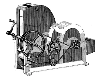Desmotadora de algodón de Eli Whitney, 1765-1825, 1865
