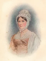 Elizabeth Gurney nacida en 1790, a la edad de 27 años, circa 1817