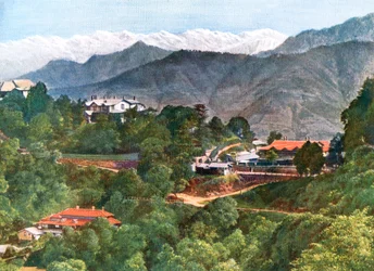 Colina Elysium, Simla, India, principios del siglo XX