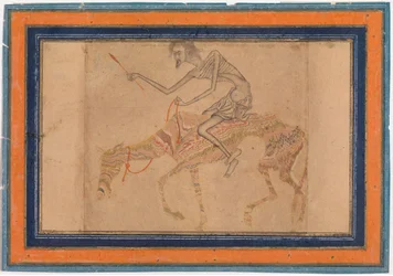 Caballo y jinete demacrados, ca. 1625
