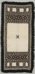 Tapete bordado o Paños de Ofrenda, siglo XIX