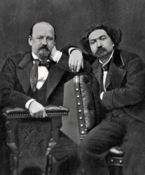 Emile Erckmann y Alexandre Chatrian, escritores franceses, 1887