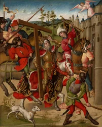 El emperador Heraclio negado la entrada a Jerusalén, 1460-80