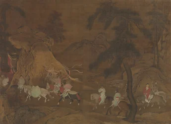 La huida del emperador Xuanzong a Shu, mediados del siglo XII
