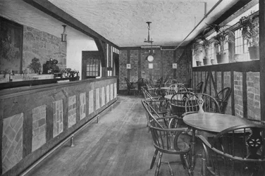 Bar inglés en el sótano, Hotel Royal Bermudiana, Hamilton, Bermudas, 1924