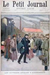 Gente inglesa visitando la Exposición Universal de 1900, París, 1900