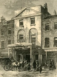 Entrada al Teatro de Astley en 1820, c1878