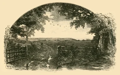 Entrada a Sedgemoor desde Chedzoy, 1898.
