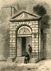 Entrada a la Escuela de Westminster, 1881