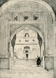 Entrada al Salón de la Barca..., siglo XIX, 1907