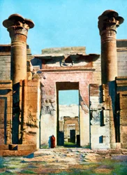 Entrada al Templo de Medinet Habu, Egipto, siglo XX