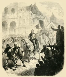 Entrada de Carlos Martel en París, Después de Derrotar a los Sarracenos, 732AD, 1890