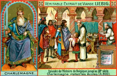 Episodios en la historia de Bélgica hasta el siglo XIII: Carlomagno, c1900