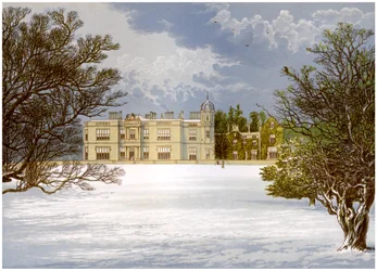 Eshton Hall, Yorkshire, hogar del Baronet Wilson, c1880