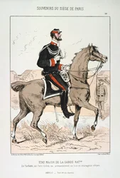 Estado Mayor de la Guardia Nacional, sitio de París, guerra franco-prusiana, 1870-1871.