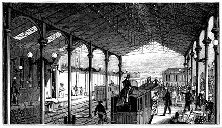 Estación de Euston, terminal de Londres y Birmingham Railway