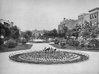 Eutaw Place mirando al norte, Baltimore, Md., c1897