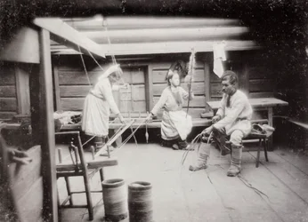 Vida cotidiana del pueblo Mari, Rusia, c1880s-c1890s