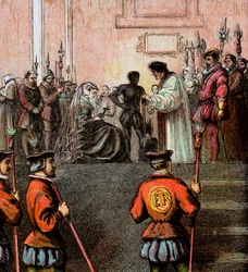 Ejecución de María, Reina de Escocia, 1587, c. 1850