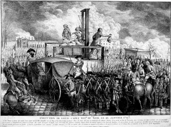 Ejecución de Luis XVI, 1793