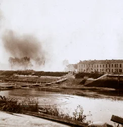 Explosión, Nieuwpoort, Flandes, Bélgica