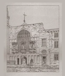 Vista exterior de la Capilla del Guildhall, 1815, 1886