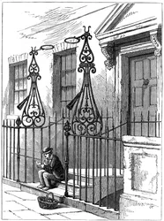 Extintores en Berkeley Square, Londres, 1891