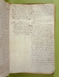 Extracto de los registros de la Conciergerie de la condena a muerte por ejecución y quema de la marquesa de Brinvilliers, abril de 1673