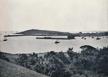 Falmouth - Vista general, desde Pendennis, 1895