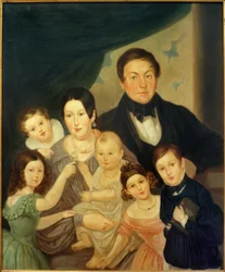 Retrato de familia de Johann von Liebieg