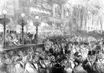 Baile de disfraces en la nueva Ópera de París, a beneficio de los pobres, 1875