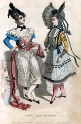 Vestidos de baile de fantasía, 1830