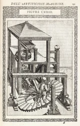 Escenas y actividades agrícolas Molino de tracción para moler grano