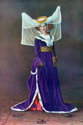 Vestido femenino de la época de Enrique VI, 1910
