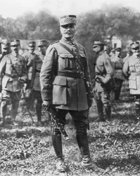 Ferdinand Foch, general francés y Comandante Supremo Aliado en la Primera Guerra Mundial, 1918