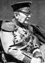 Mariscal de Campo von der Goltz, soldado prusiano, Primera Guerra Mundial, 1914
