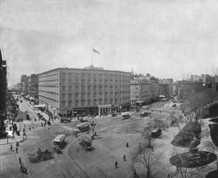 Quinta Avenida y Madison Square, Nueva York, EE.UU., c1900