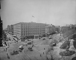 Quinta Avenida y Madison Square, Nueva York, c1897