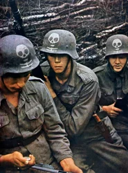 Soldados finlandeses de un regimiento de infantería, 1943