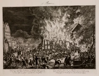 Incendio en la antigua fábrica de cuerdas, Ámsterdam, Holanda