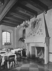 Chimenea en el comedor sureste, el Edificio de los Clubes de Fraternidad, Ciudad de Nueva York, 1924