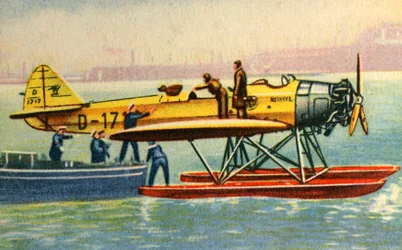 Primera entrega de correo por catapulta, 1929, 1932
